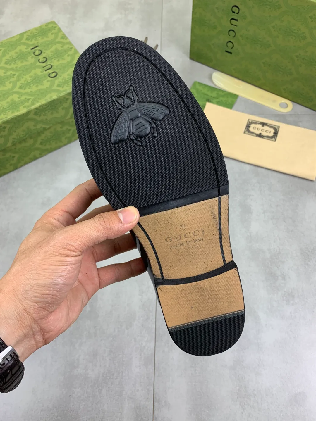 Men's men's shoes 💰P480 [New style] Water-dyed cowhide 💰💎💎💎 [Gucci] GUCCI high-end men's formal business leather shoes, original order 1:1 authentic goods! Original imported high-end open-edge beaded calfskin, original metal buckle, imported first-layer cowhide lining for feet, original outsole, men's shoe size: 38-45, 4️⃣ colors available